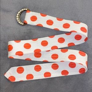 J. Crew Polka Dot Tie Belt